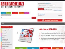 Tablet Screenshot of berger-shop.de